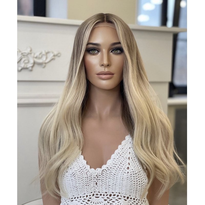Russian Human Hair Braided Wigs Body Wave Peluca Front Jewish Kosher Wigs Frontal De Encaje Hd Lace Front Sweeping Blonde Smooth