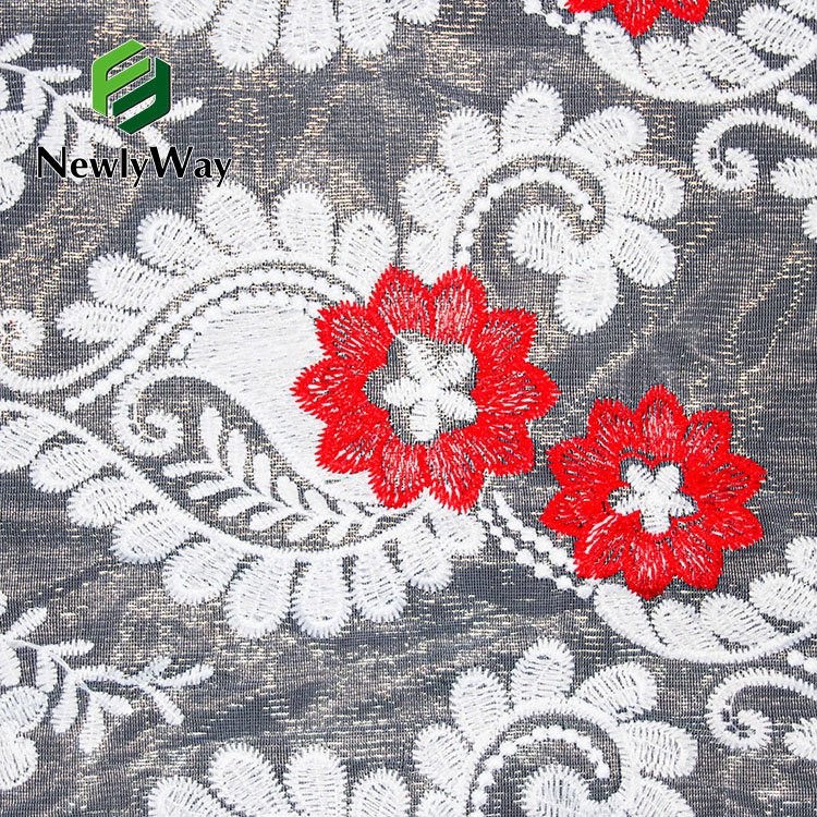 Factory Selling Embroidery Colorful African Milk Silk Lace Guipure High Quality French Lace Fabric For Women Garment Party