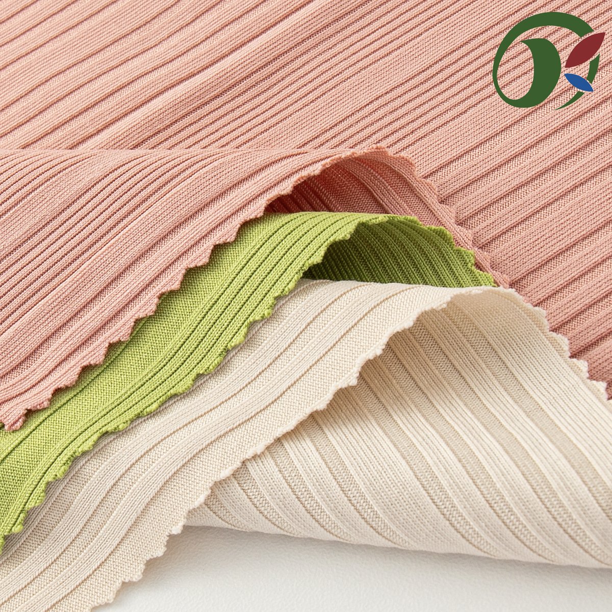 Fabric wholesale provides free samples of knitted ribbed polyester spandex dress fabric