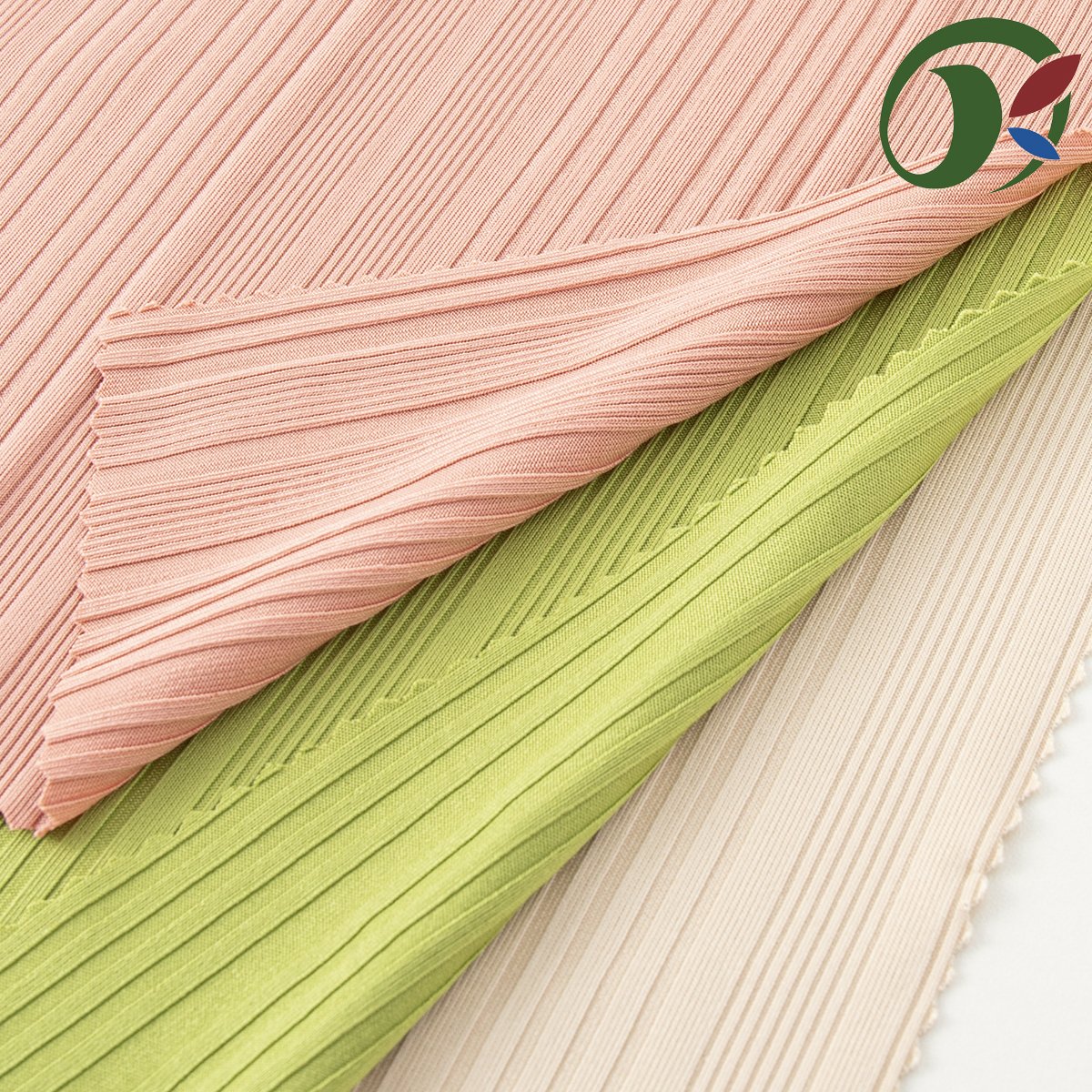 Fabric wholesale provides free samples of knitted ribbed polyester spandex dress fabric