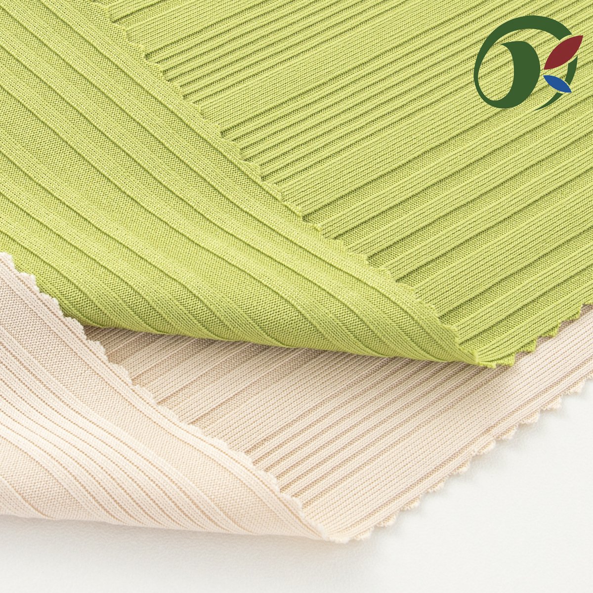 Fabric wholesale provides free samples of knitted ribbed polyester spandex dress fabric