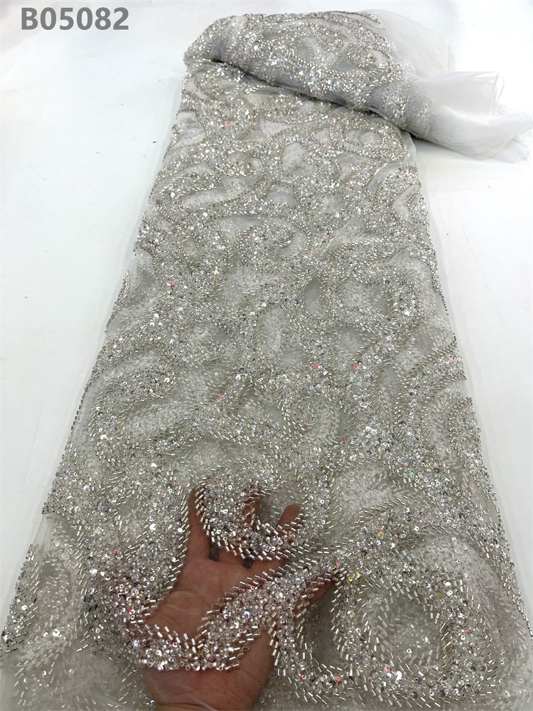 Gold Wedding Lace Beads Embroidery Lace Fabrics Guipure Lace Fabric