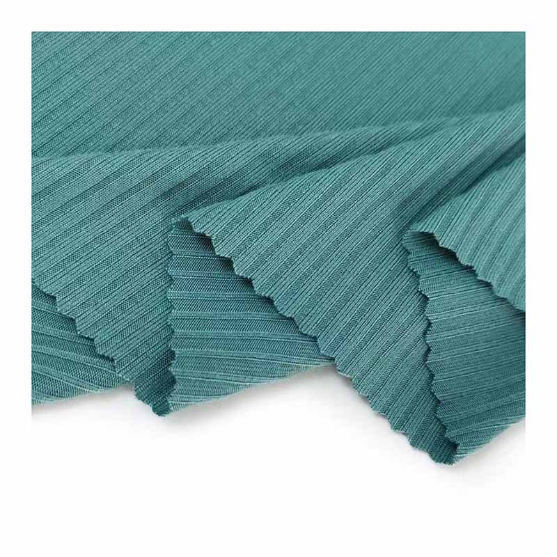 Super Soft Rayon Rib 91 Rayon 9 Spandex Knitted Fabric for T-shirt Underwear