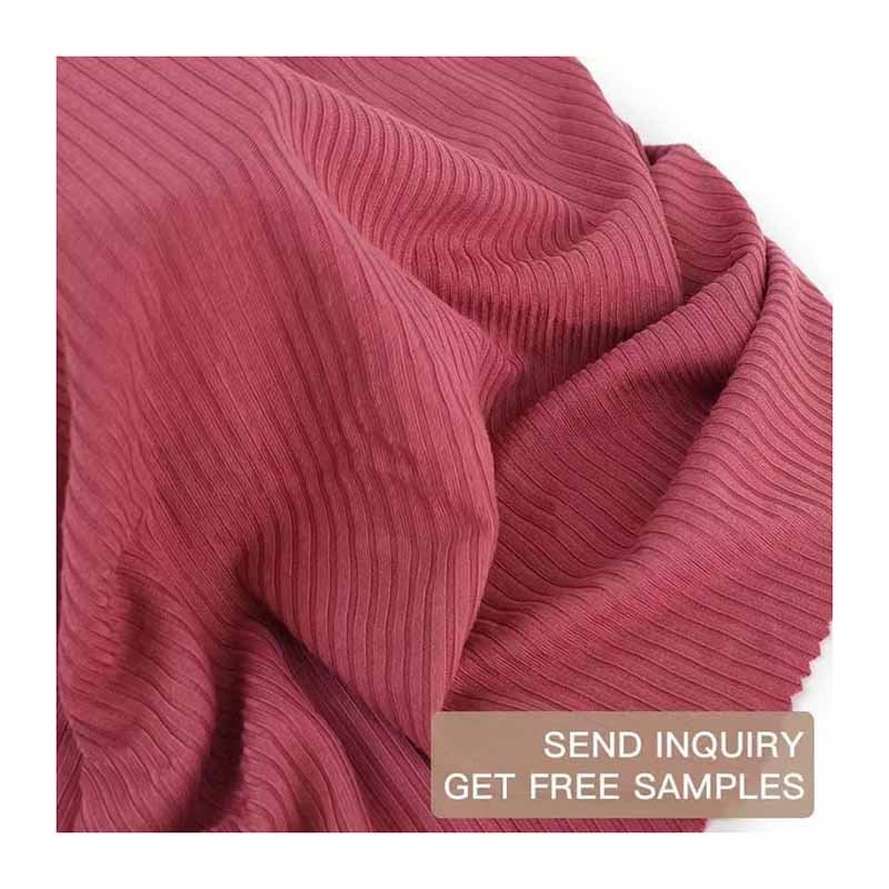 Super Soft Rayon Rib 91 Rayon 9 Spandex Knitted Fabric for T-shirt Underwear