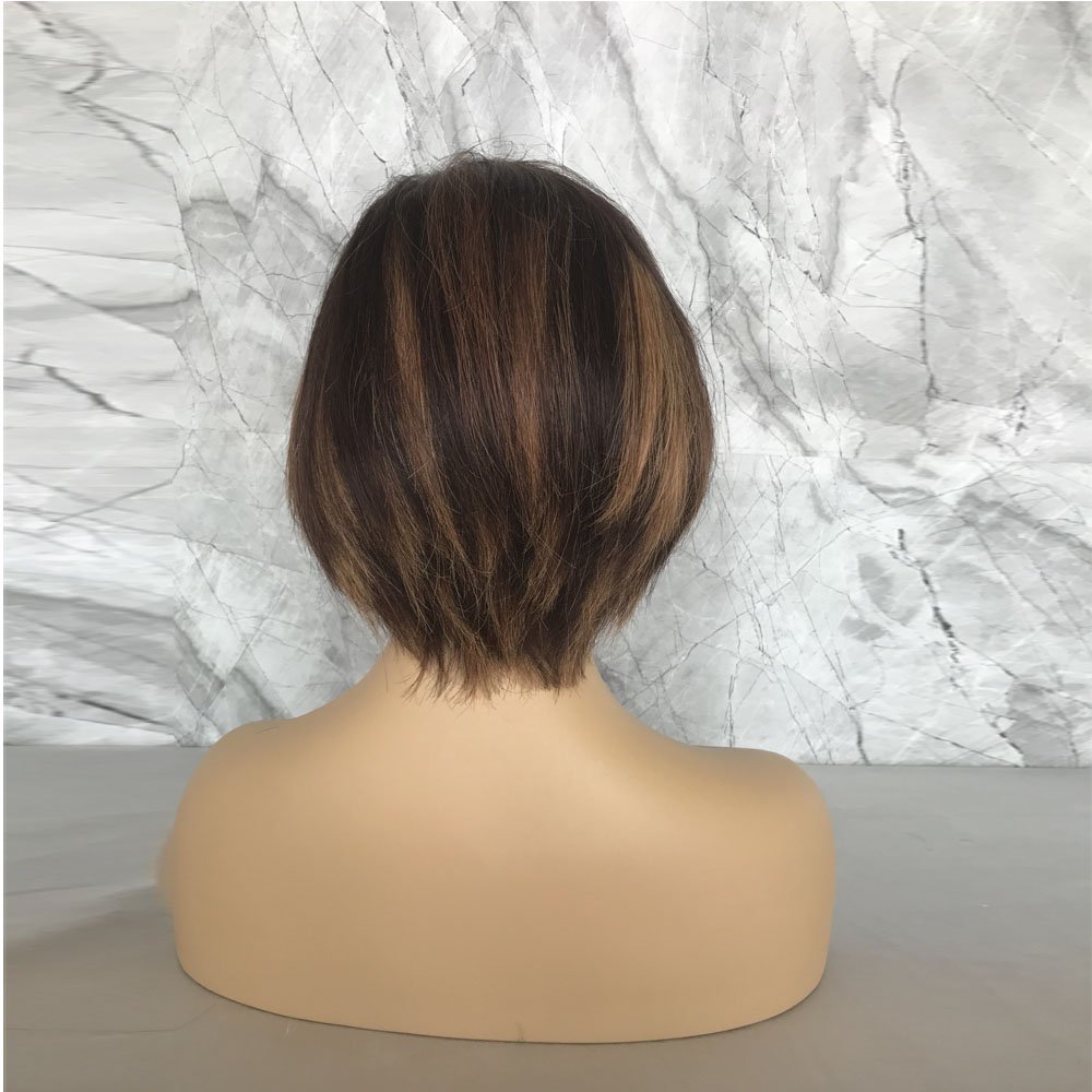 Highlight Color 13x4 13x6 Lace Frontal Pixie Wig Short Cut HD Lace Pixie Wig