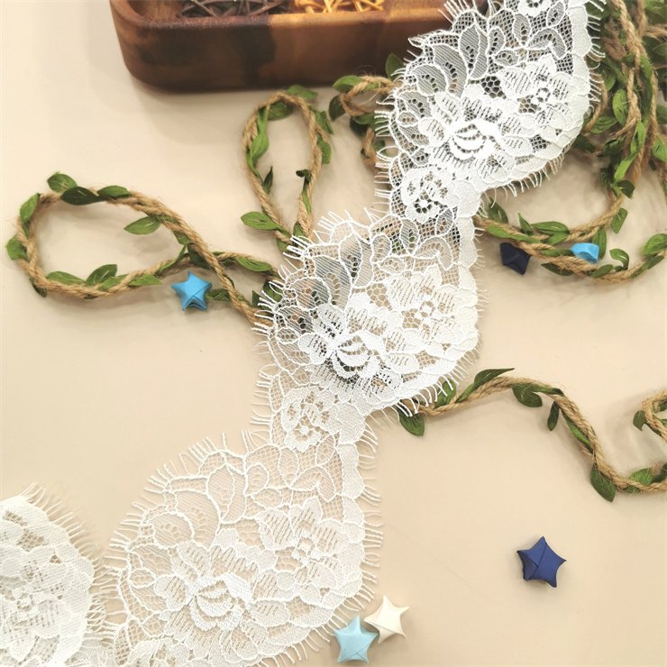 The new elastic eyelash Voile lace is used for clothing accessories decoration DIY accessories underwear and bra accessories