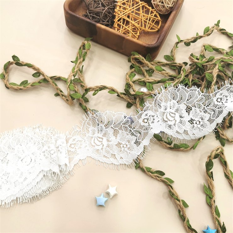 The new elastic eyelash Voile lace is used for clothing accessories decoration DIY accessories underwear and bra accessories