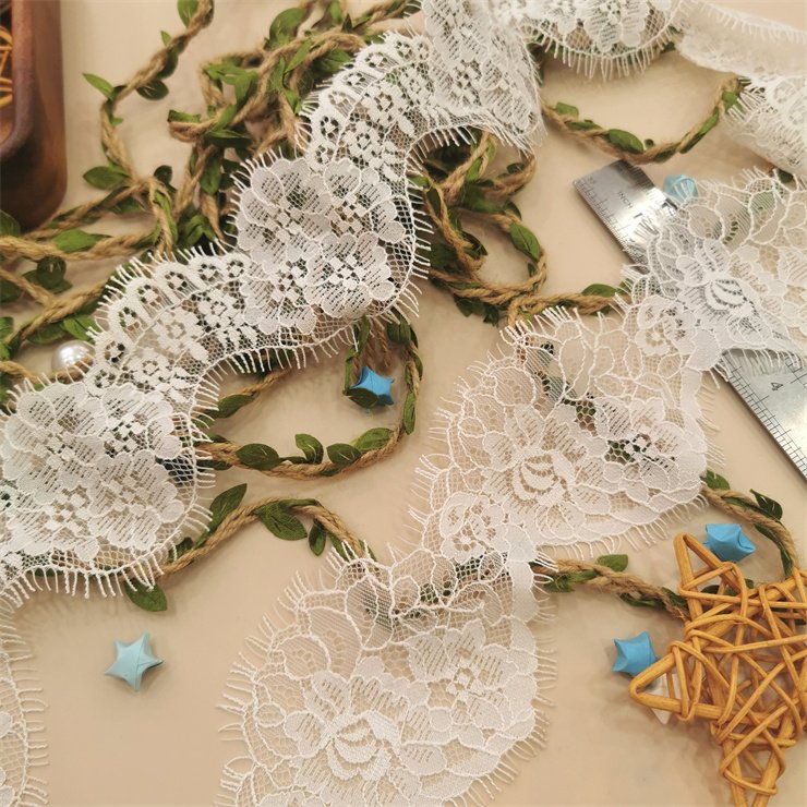The new elastic eyelash Voile lace is used for clothing accessories decoration DIY accessories underwear and bra accessories