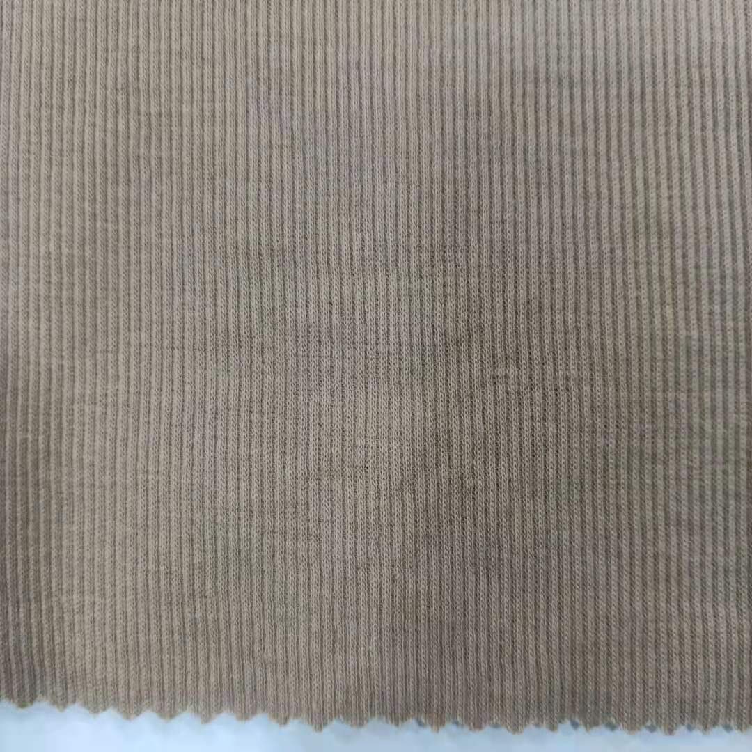 Fashion breathable and soft 100% Organic cotton French Rib knitted fabric