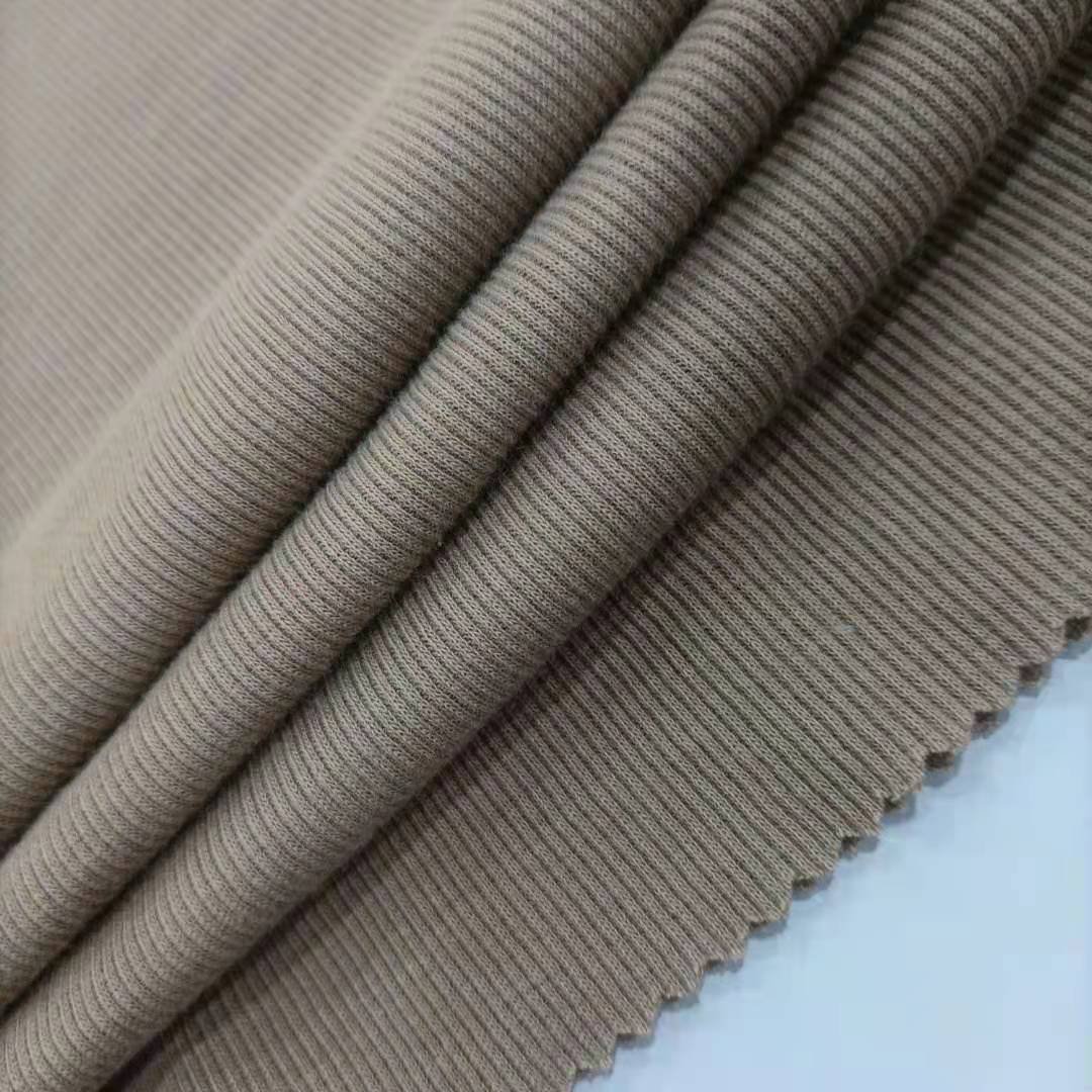Fashion breathable and soft 100% Organic cotton French Rib knitted fabric