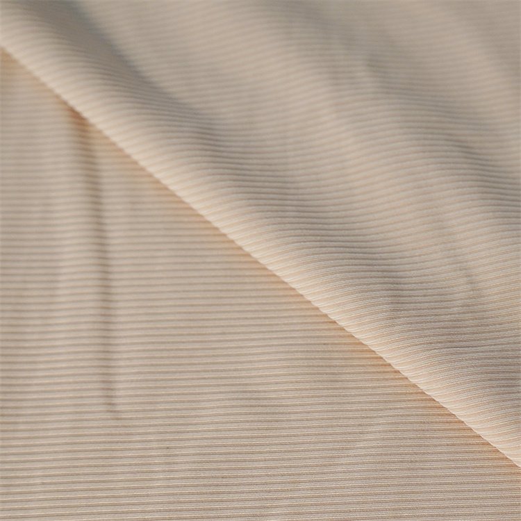 12 Spandex Fabric for Swimwear Underwear Fitness Legging Sportswear 2*2 Rib 88 Polyester Activewaer Yogawear Strip Knit 100D TW