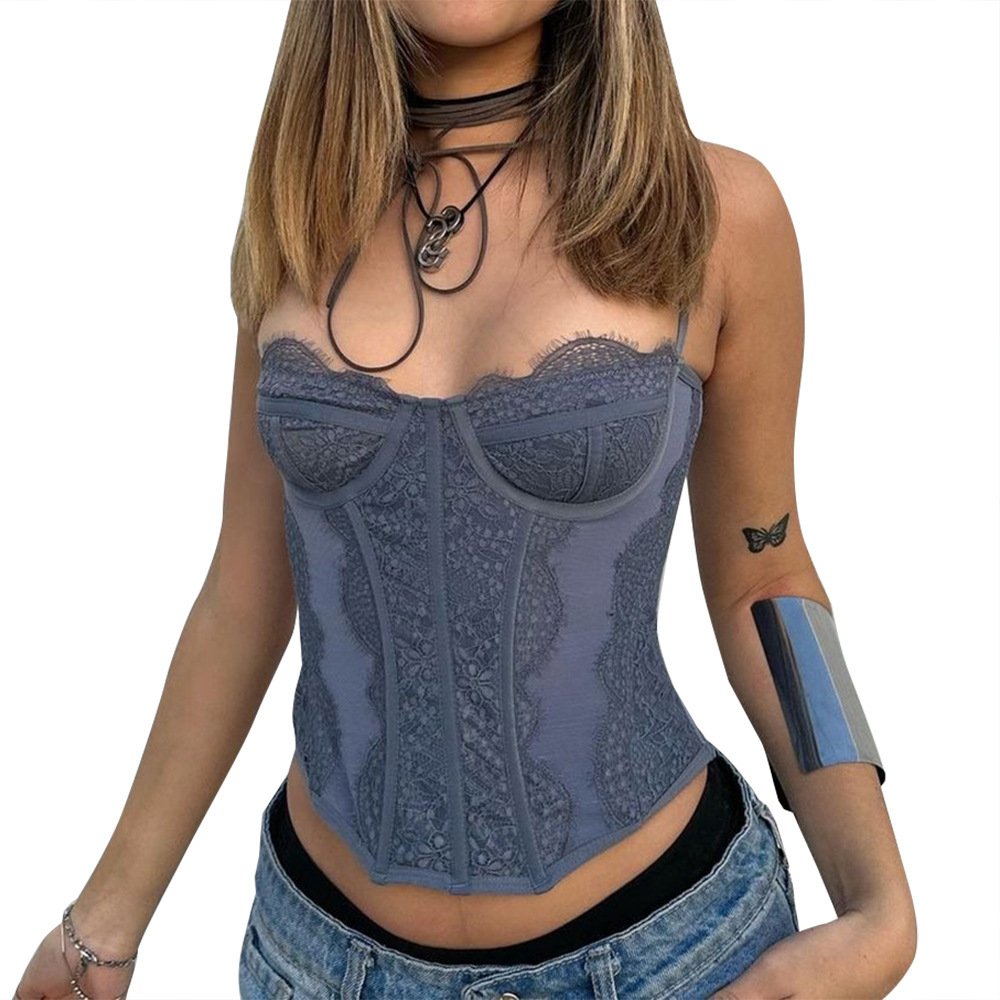 2024 Sexy Lingerie Lace Corset Top Corset Tops For Women Sexy Bustier Tops For Women Going Out Vintage Strap