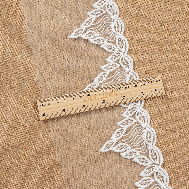 High Quality Fancy Embroidery Chemical Net Lace Fabric Trimming For Decoration