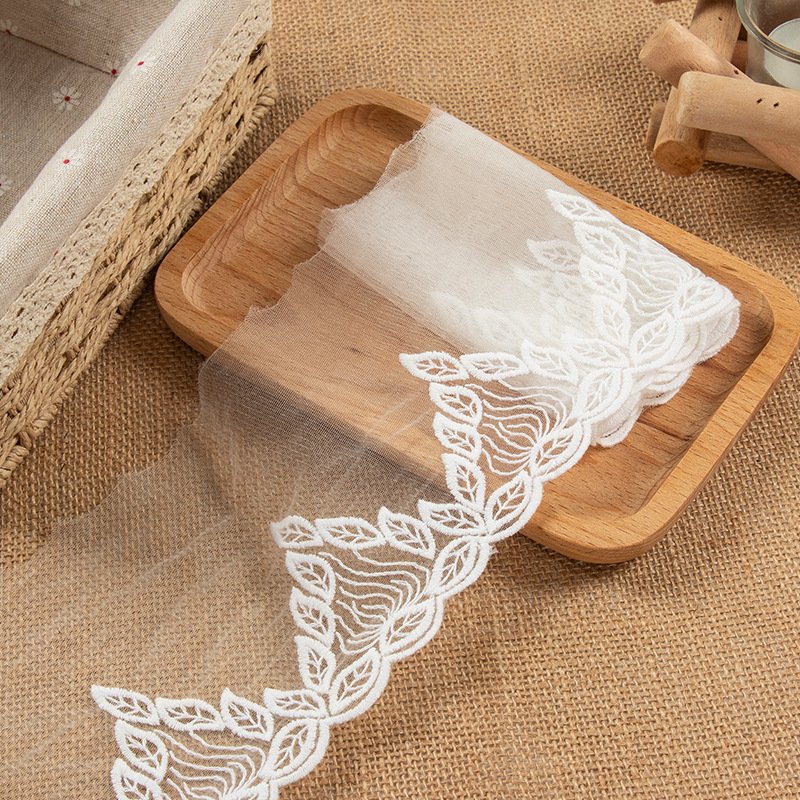 High Quality Fancy Embroidery Chemical Net Lace Fabric Trimming For Decoration