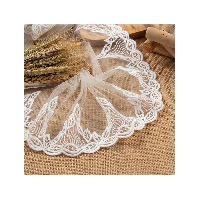 High Quality Fancy Embroidery Chemical Net Lace Fabric Trimming For Decoration