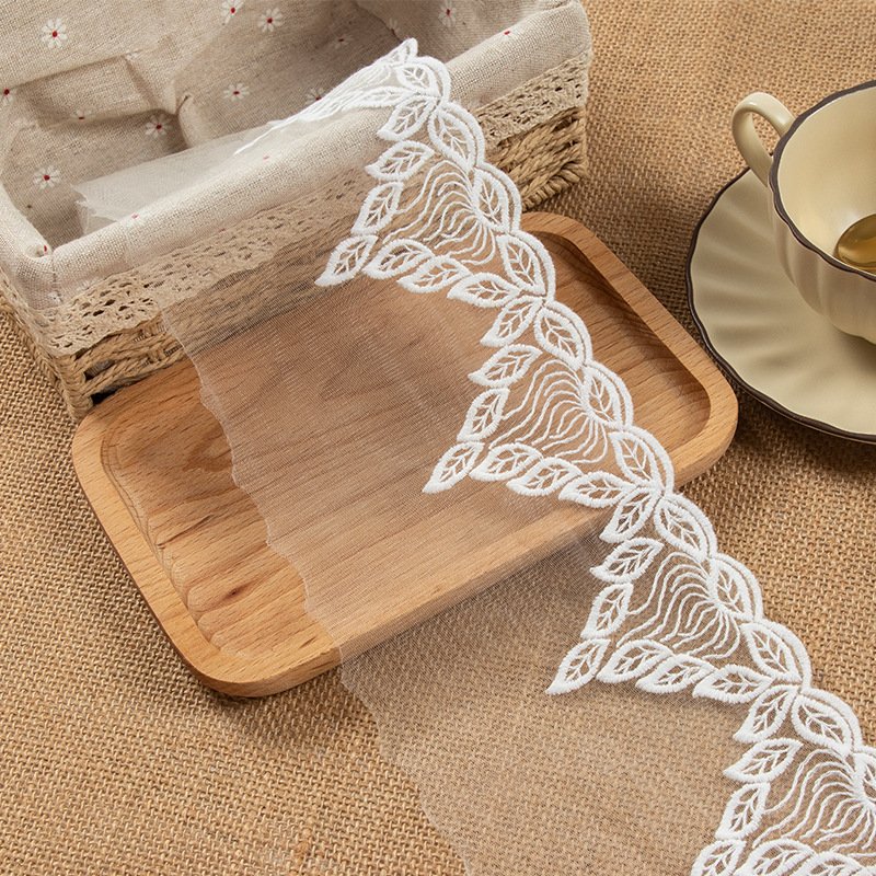 High Quality Fancy Embroidery Chemical Net Lace Fabric Trimming For Decoration