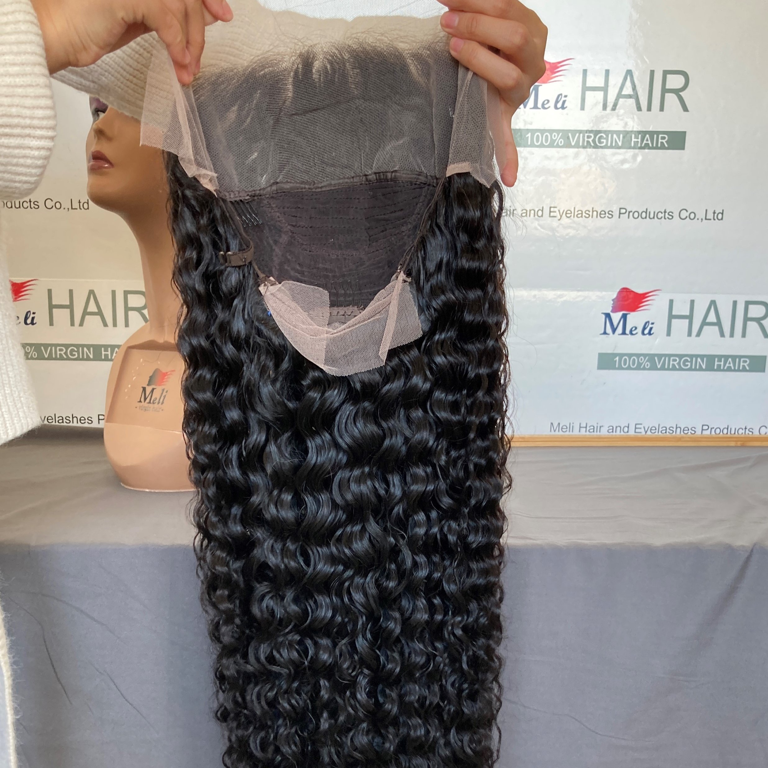 long inch curly frontal wigs ready to ship , 32ich - 40inch wigs transparent lace , high quality small knots wigs