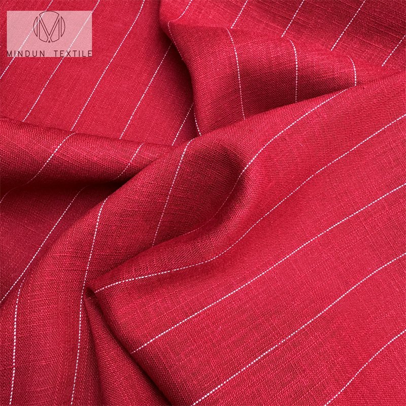 Mindun Stock Lot Free Sample In Plain Dyed 100 Linen Fabric Cotton Digital 70%rayon Fabric Printing Fabric For Garment