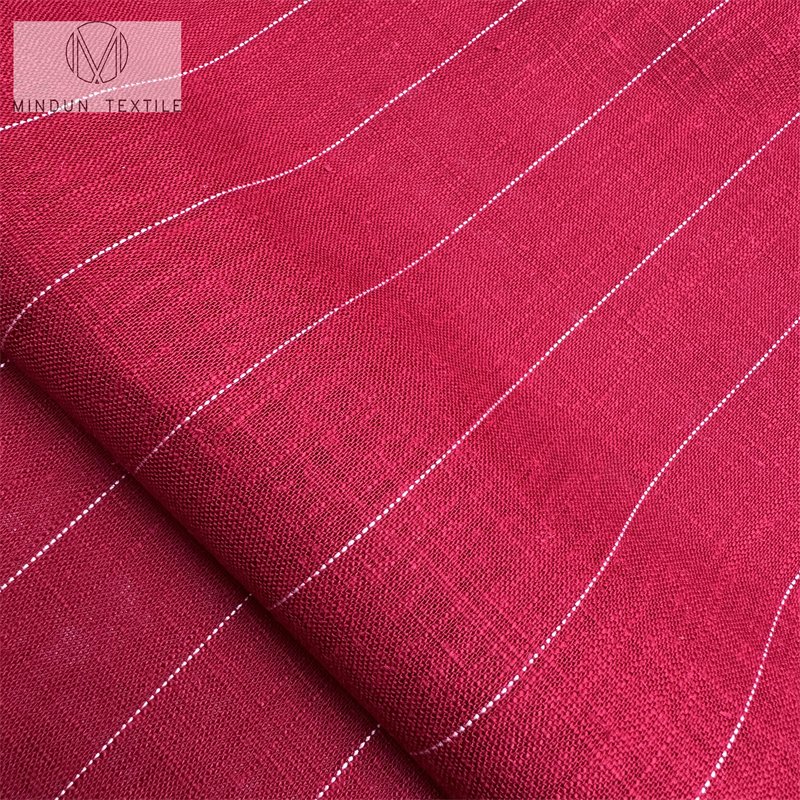 Mindun Stock Lot Free Sample In Plain Dyed 100 Linen Fabric Cotton Digital 70%rayon Fabric Printing Fabric For Garment