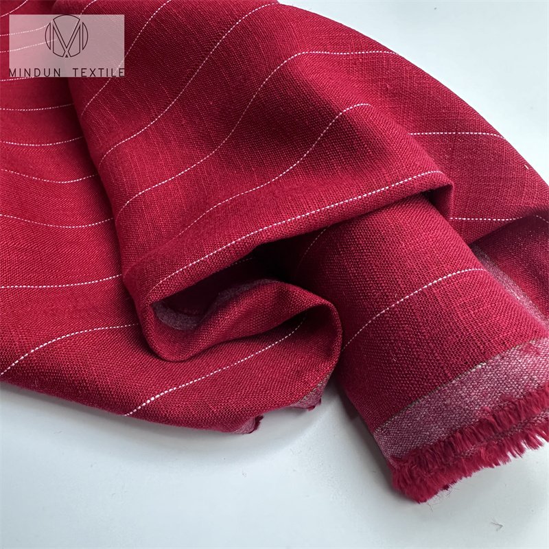 Mindun Stock Lot Free Sample In Plain Dyed 100 Linen Fabric Cotton Digital 70%rayon Fabric Printing Fabric For Garment