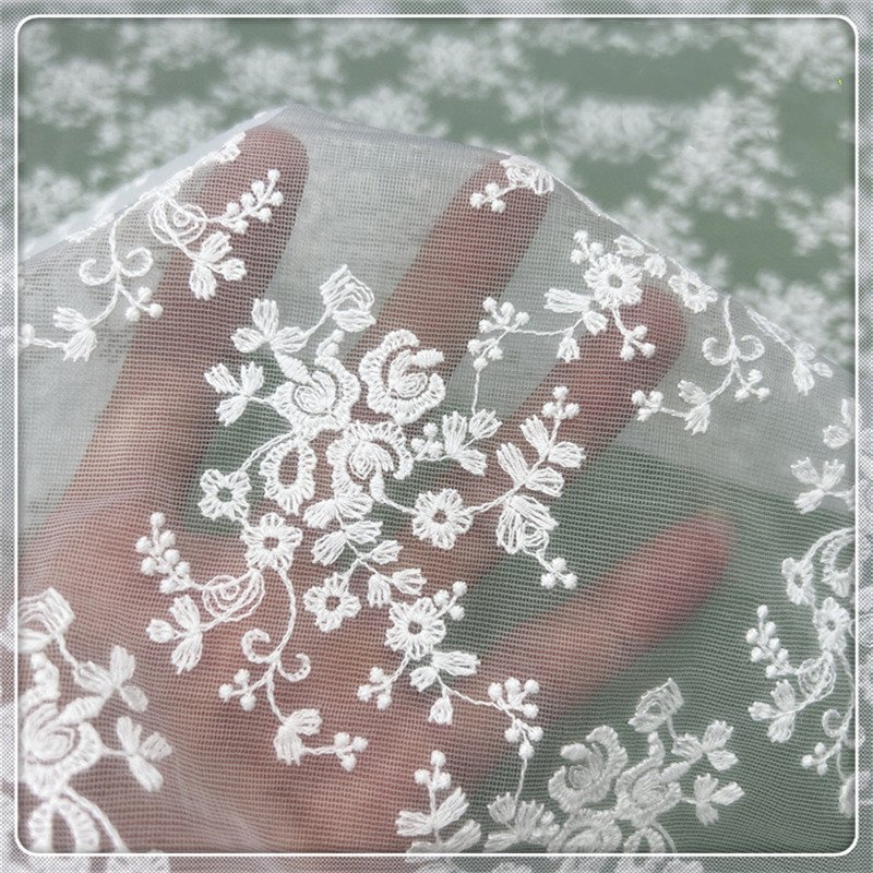 High Quality 100%polyester Dot Jacquard Embroidery Style Cotton Jacquard Embroidery Fabric For Dress