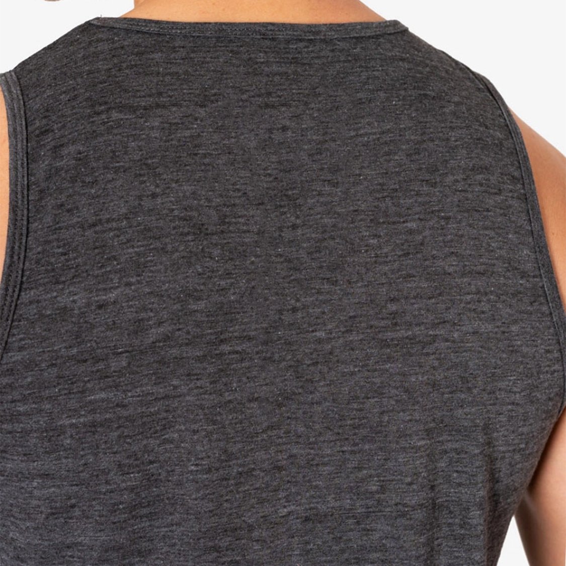 Wholesale Black Organic Cotton Tank Top Gym Close-fitting Men Sports Vest Custom Logo Knit Ribbed Tank Top