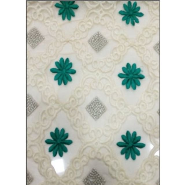 quadrille chikankari embroidery fabric