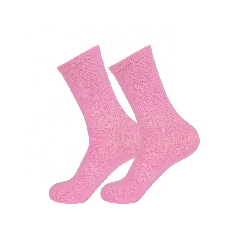Factory wholesale colorful ribbed crew socks running high tube Casual Sports Gym Yoga Socks Colorful Women's Cotton Socks