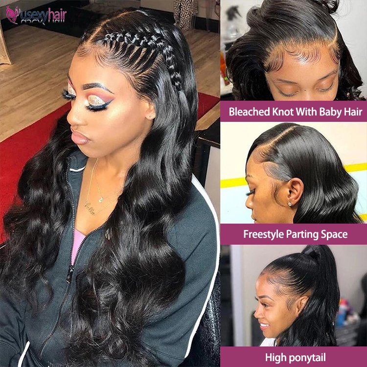 Wholesale body wave 13x6 glueless Lace Front Wig raw Brazilian Hair HD Lace Frontal Wig,Virgin Human Hair Full Lace Wig