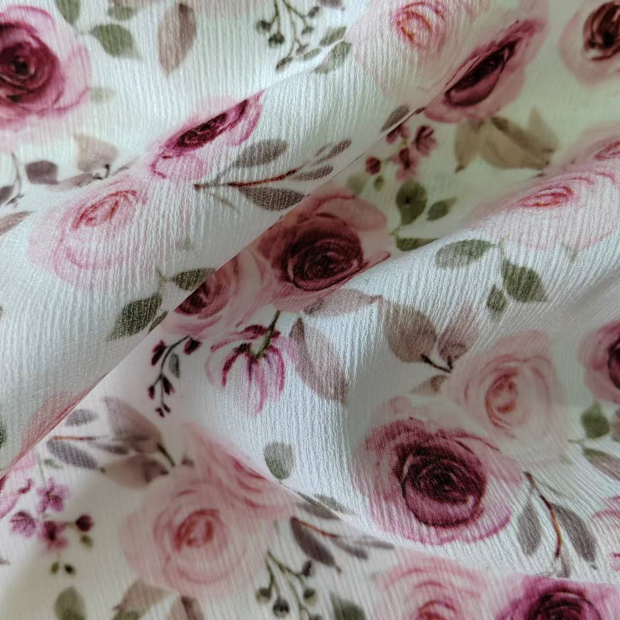 Custom New Printing 100% Polyester Medium Weight Anti-Static Jacquard Printed Garment Fabric