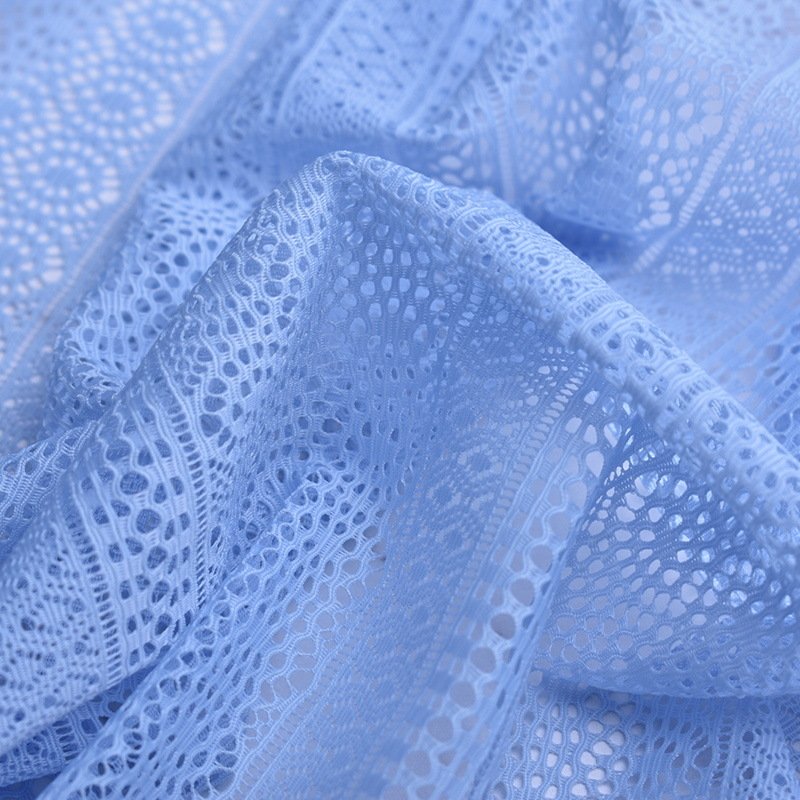 Wholesale Customized Nylon 85 Spandex 15 Stripe Stretch Fabric for Girls' Dresses & Underwear Sunscreen Female Rib Style