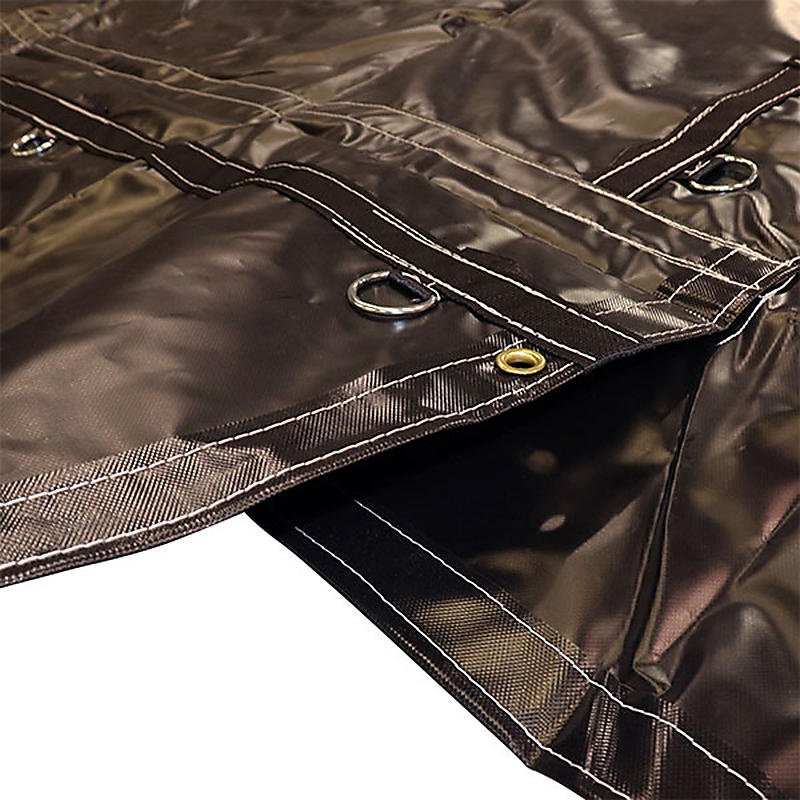 Heavy Duty PVC Knife Coated Fabric 100% Vinyl Tarpaulin Steel Flatbed Truck lumber tarps