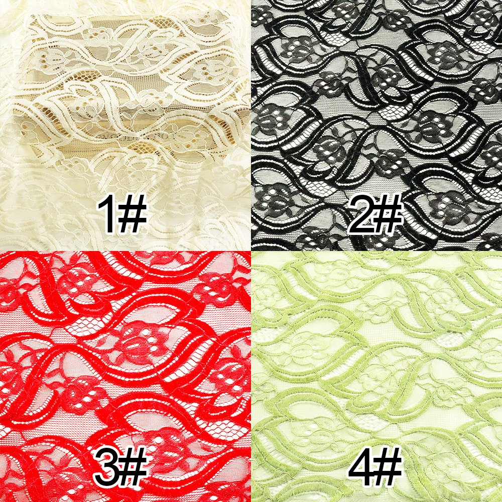 Latest Style Embroidery Lace Fabric Cotton French Chantilly Lace Fabric For Wedding Dress