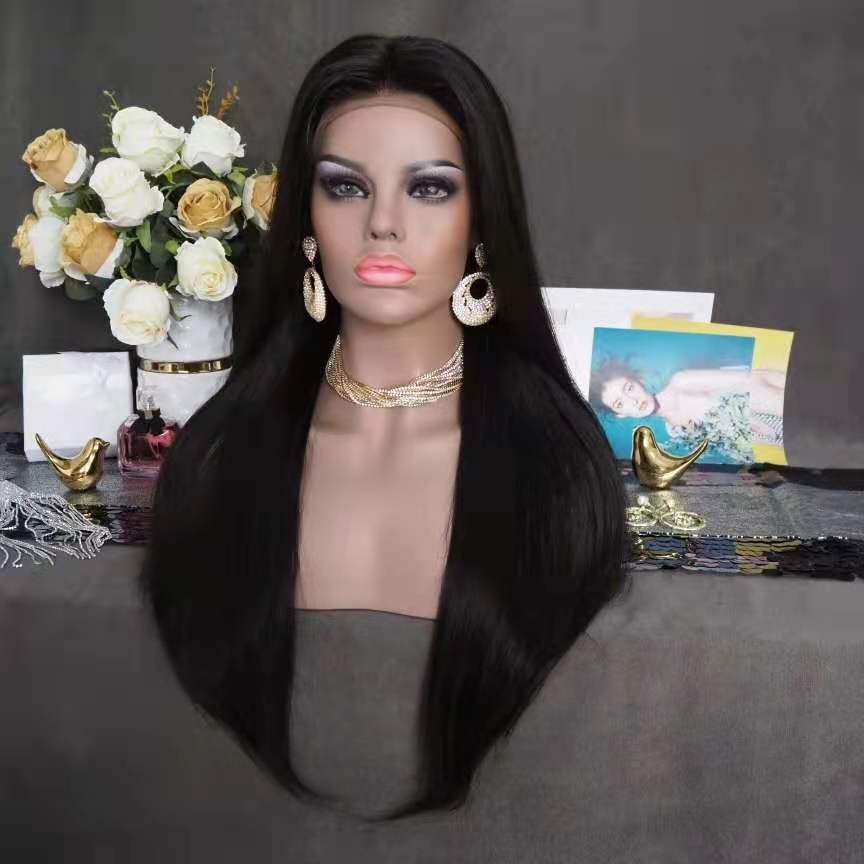 Raw Virgin Human Hair Hd Lace Frontal Wigs , Colored Straight Wigs Raw Human Hair Hd Lace Frontal , Virgin Hair Lace Closure Wig