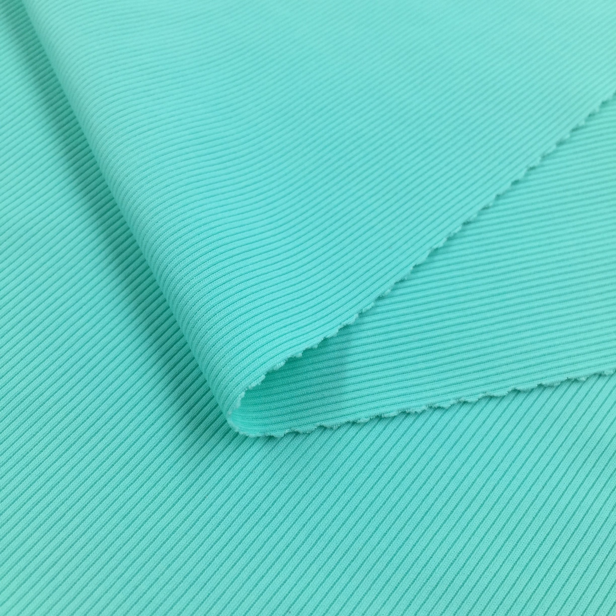 No3323 China suppliers 85 nylon 15 spandex tubular 2x2 rib knit fabric for swimwear