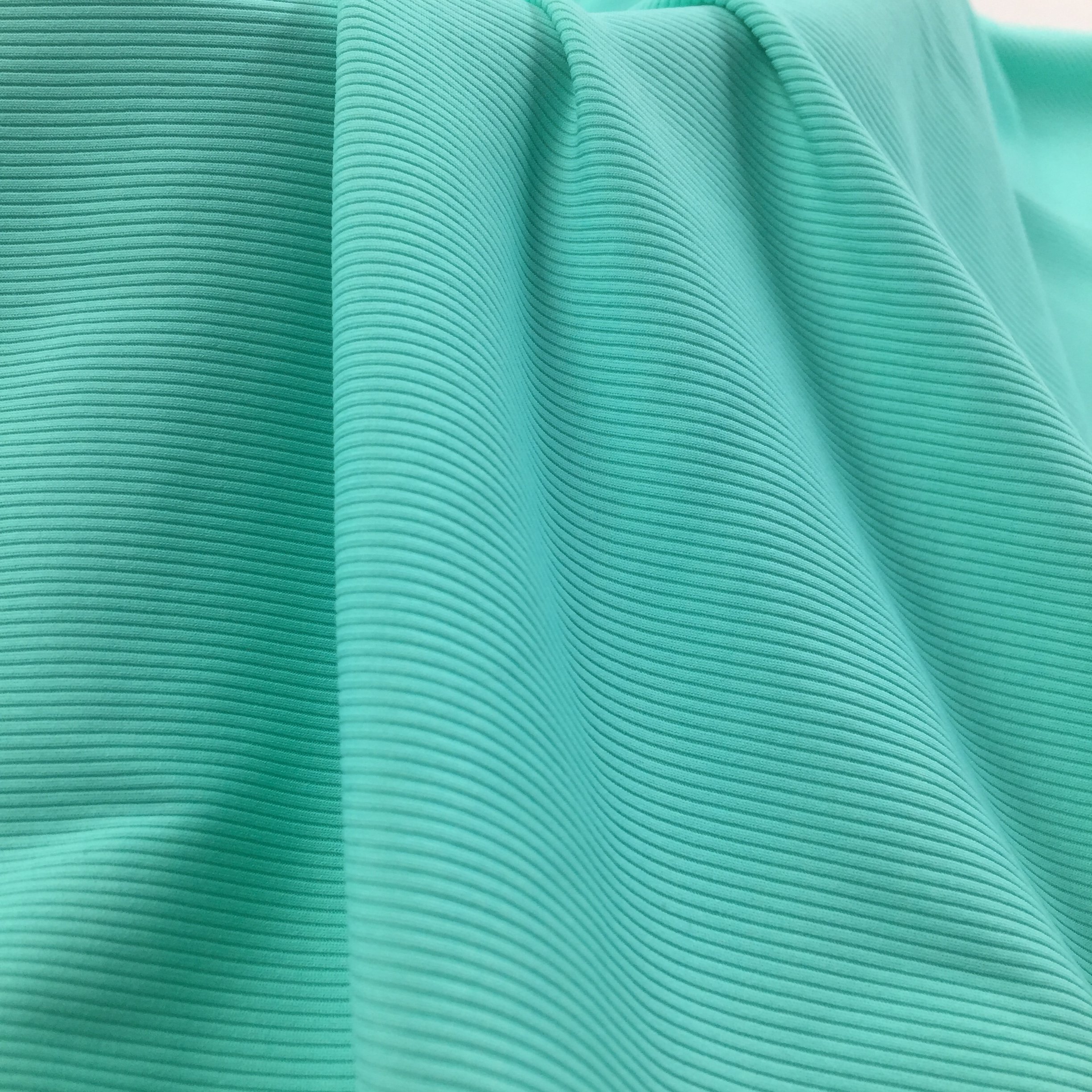 No3323 China suppliers 85 nylon 15 spandex tubular 2x2 rib knit fabric for swimwear