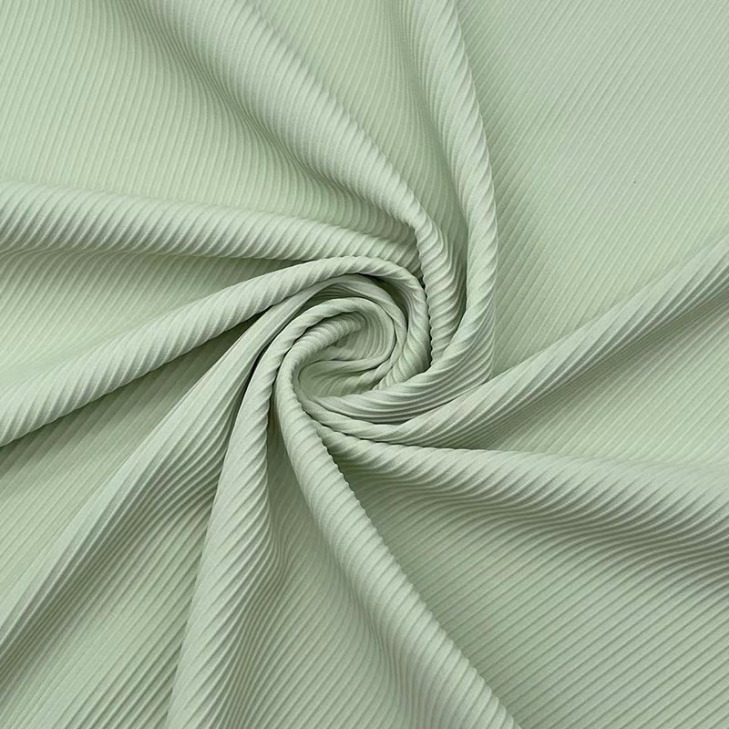 Compression encapsulation Ribbed strip knit nylon spandex high strength elastic fabric for gym bras and leggings