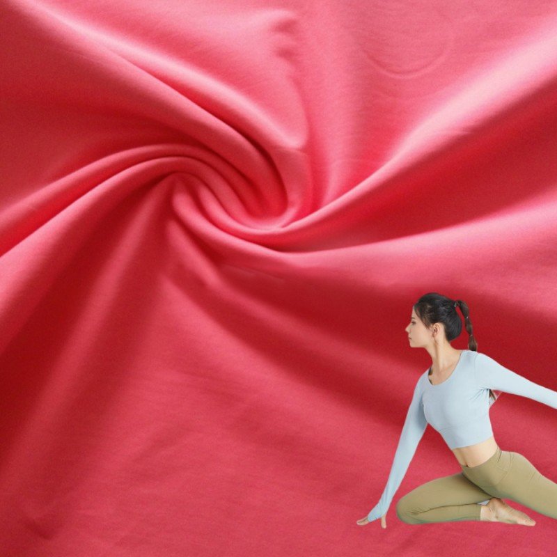China Supplier's Interlock 86 Brushed Knitting 86% Polyester 14% Spandex Fabric Tan Men Ankara Swimwear Fabric