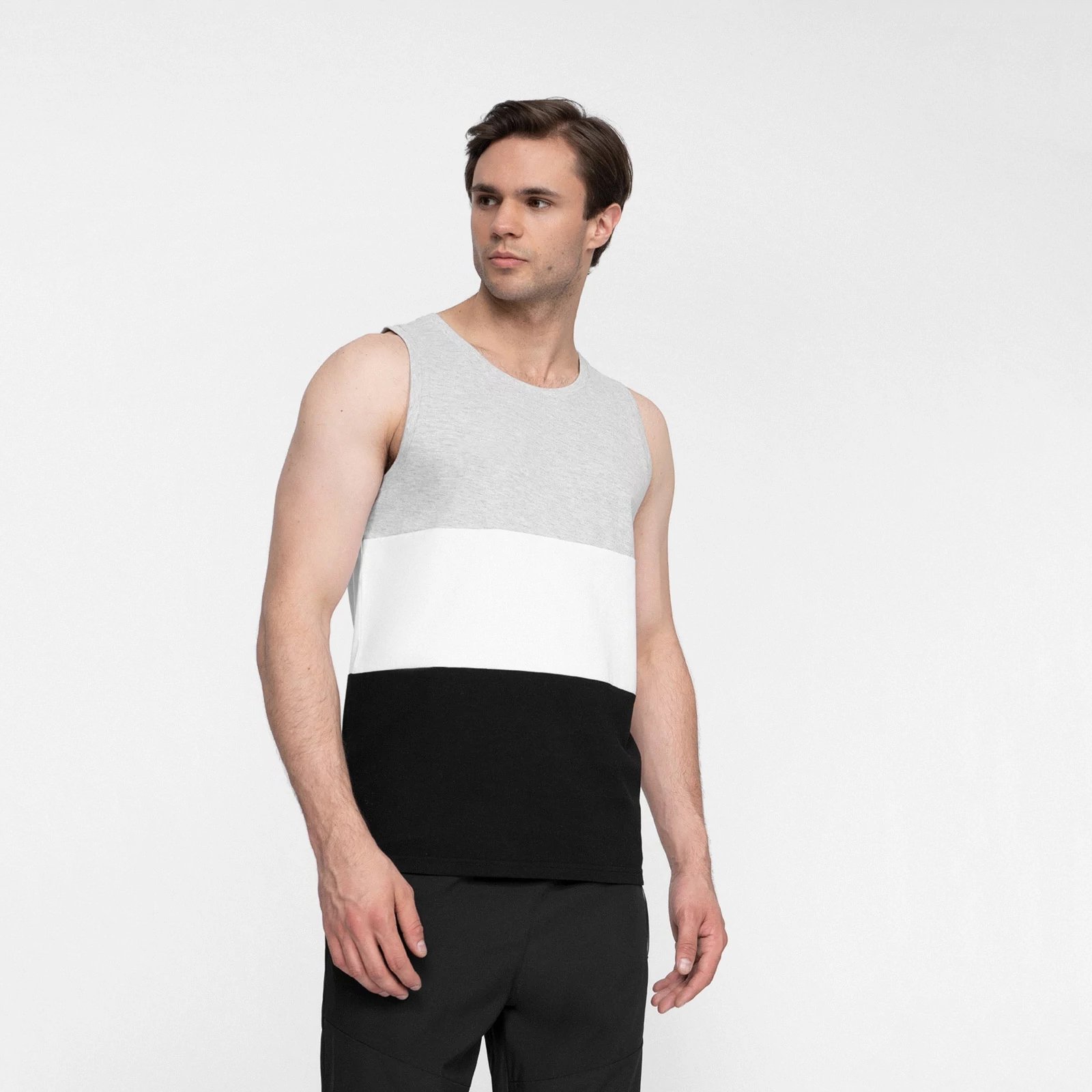 OEM Service Summer High Quality Men's Cotton Tank Top Fitness Gym TMen's Tank Top 100% Cotton 2024