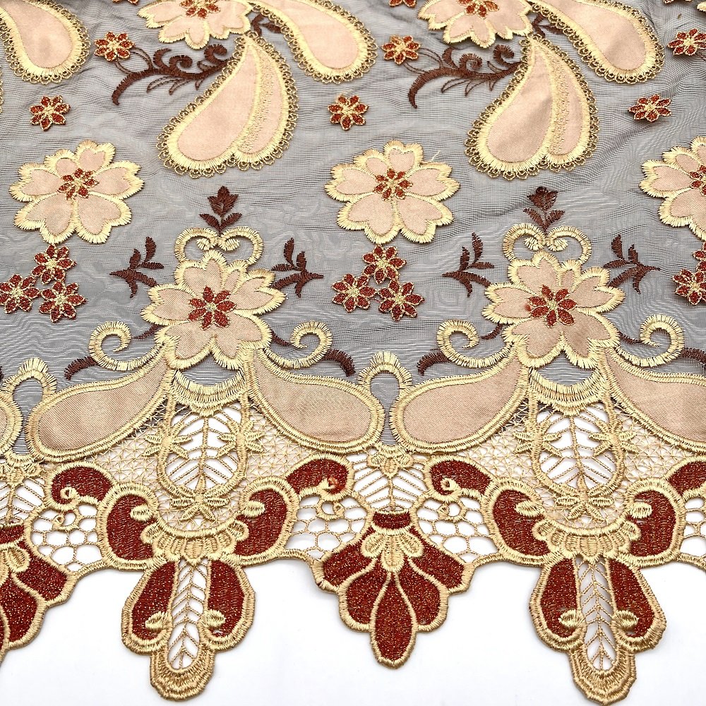Cord Lace Fabric African Guipur Dubai 2021 High Quality Water Soluble Embroidery Soft Corded Lace Fabric For Party Dress