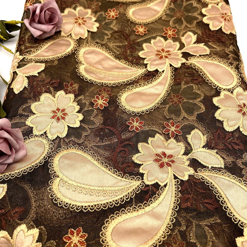 Cord Lace Fabric African Guipur Dubai 2021 High Quality Water Soluble Embroidery Soft Corded Lace Fabric For Party Dress