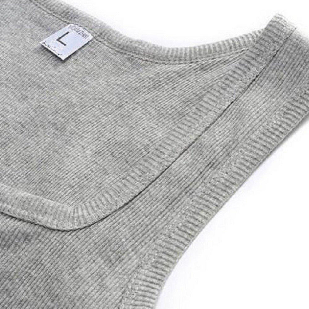 Custom Summer High Quality Workwear Elastic Slim Fitted Gym Ribbed Tank Top Multi Color Cotton Plain Blank Rib Tank Top For Men