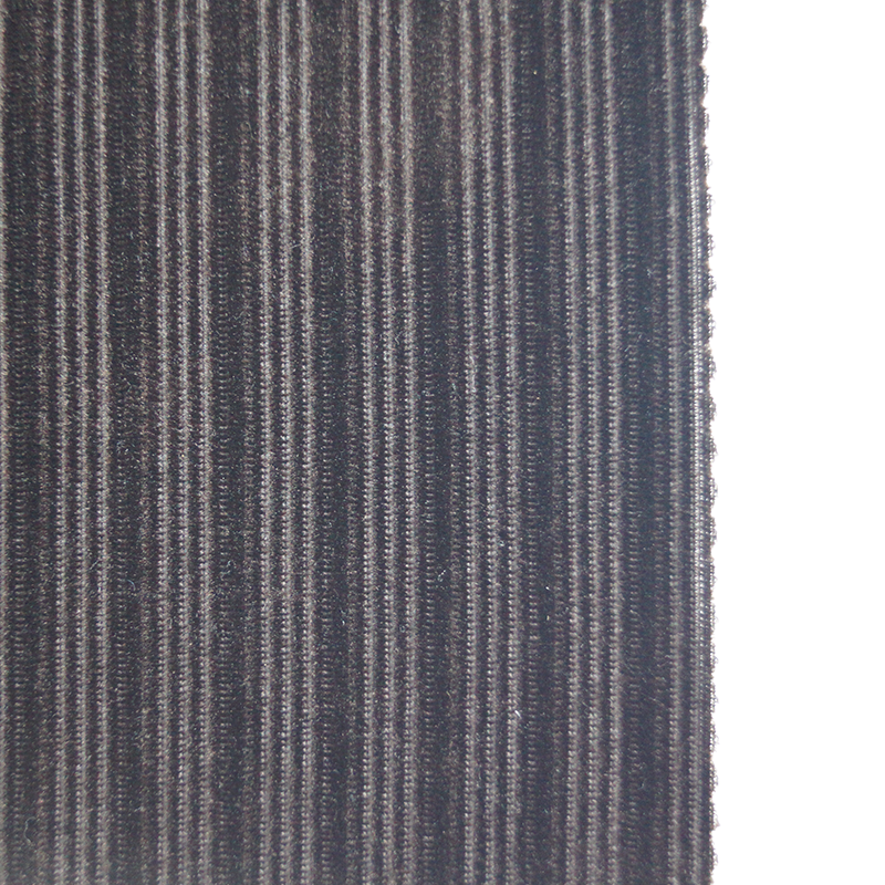 2023 New Design 92%polyester 8%spandex stripe fabric material velvet fabric pillow warp knitting fabric