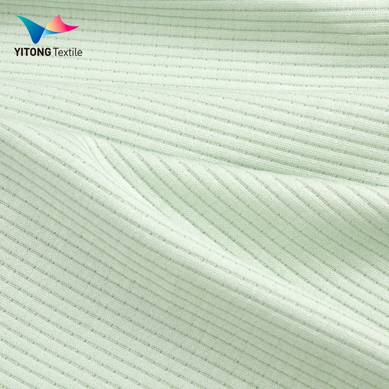 180 gsm Waffle Knit Fabric Bamboo Fiber Cotton Fabric 50% Bamboo Fiber 50% Cotton Fabric for t-shirt