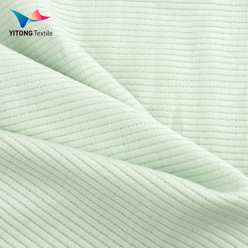 180 gsm Waffle Knit Fabric Bamboo Fiber Cotton Fabric 50% Bamboo Fiber 50% Cotton Fabric for t-shirt