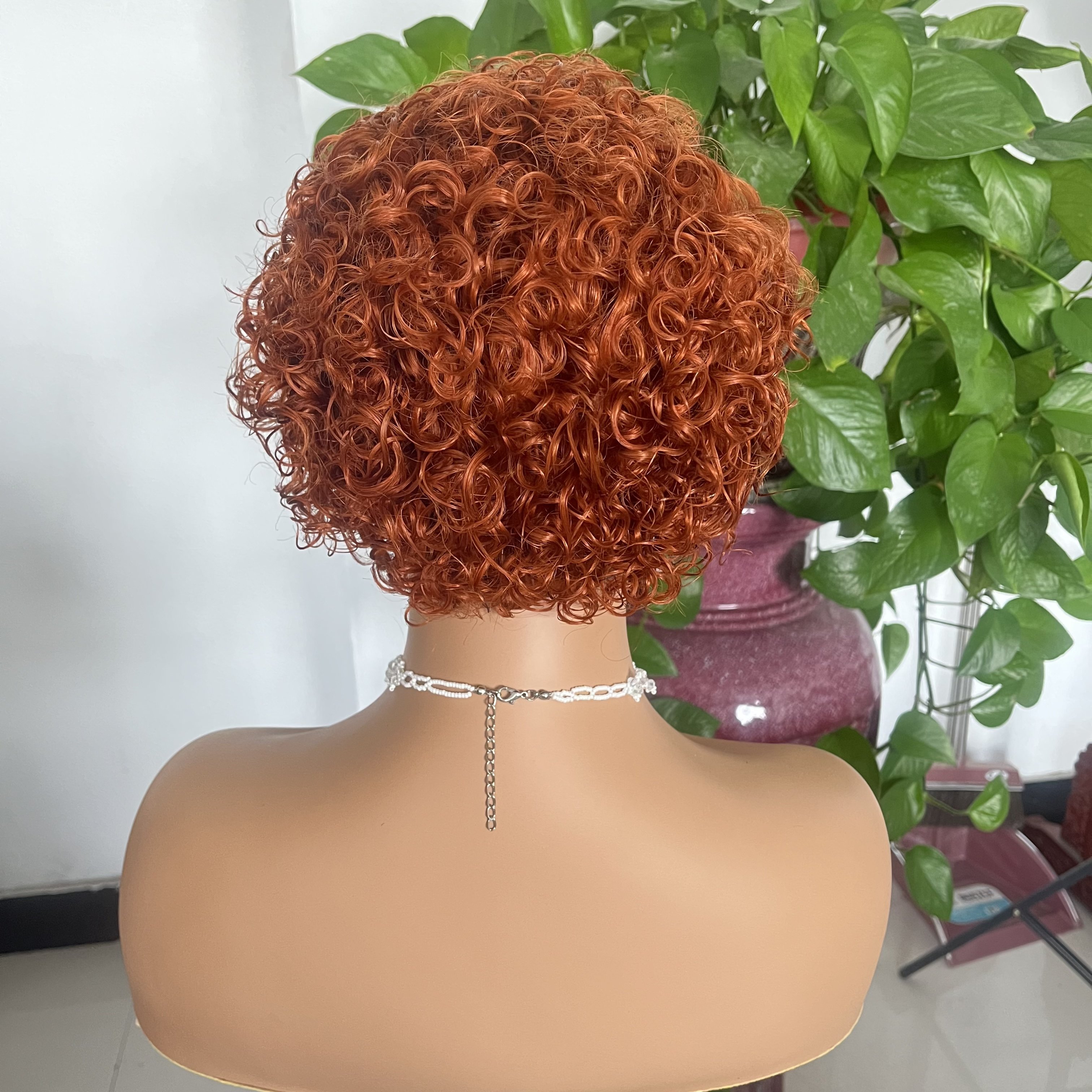 Bulk Sale Pixie Curly Wig Pre Plucked With Baby Hair, Vietnamese Cheap Short Pixie Cut Wig, Glueless Lace Frontal Human Hair Wig