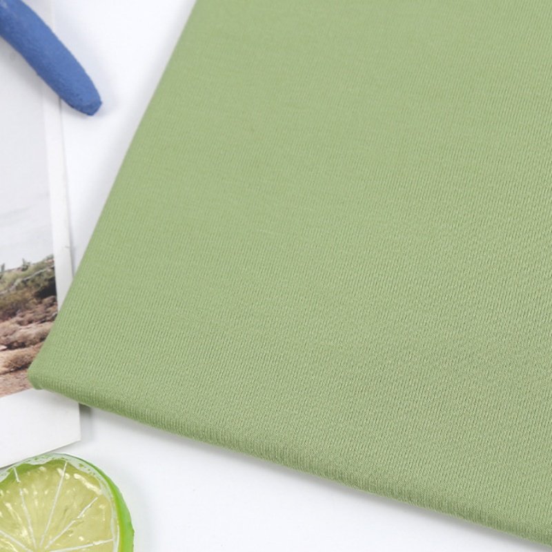 40s eco-friendly anti bacterial organic bamboo spandex 1*1 rib knit seamless underwear fabric