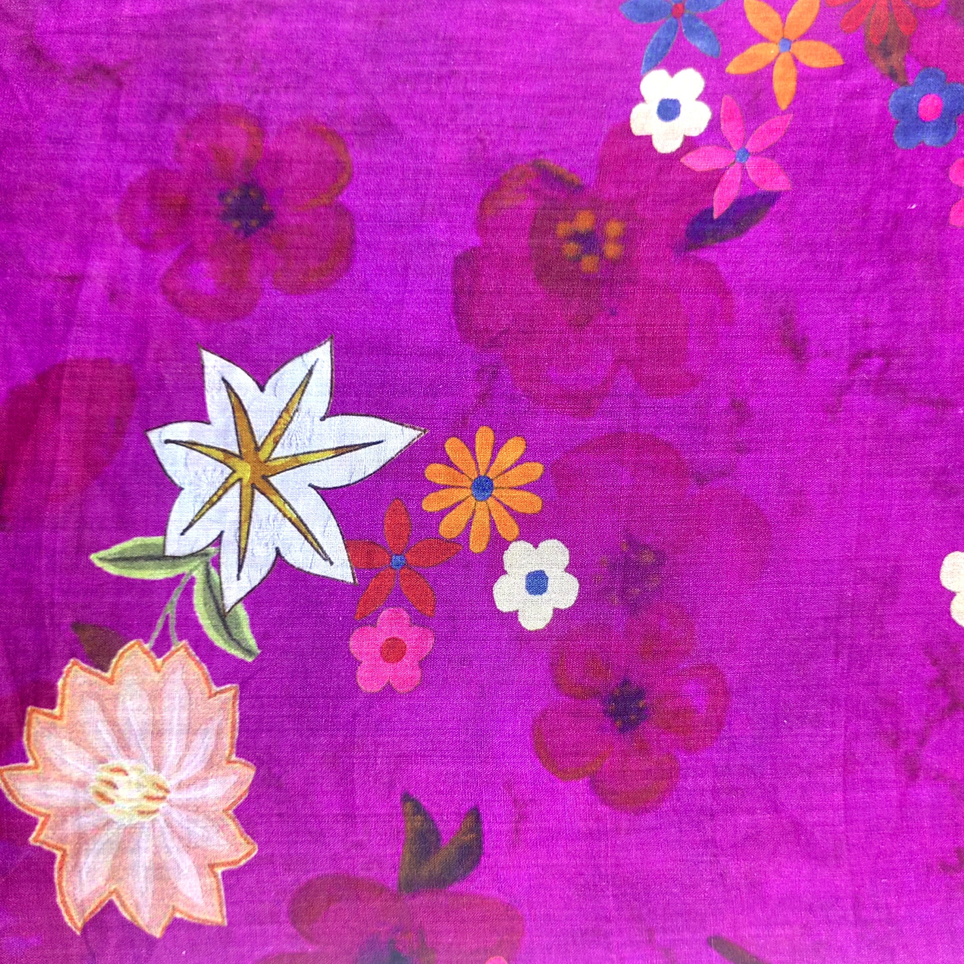 Hot Sale soft feeling Beautiful floral design 100% 42S 78GSM ramie linen Print fabric for shirts dress skirts
