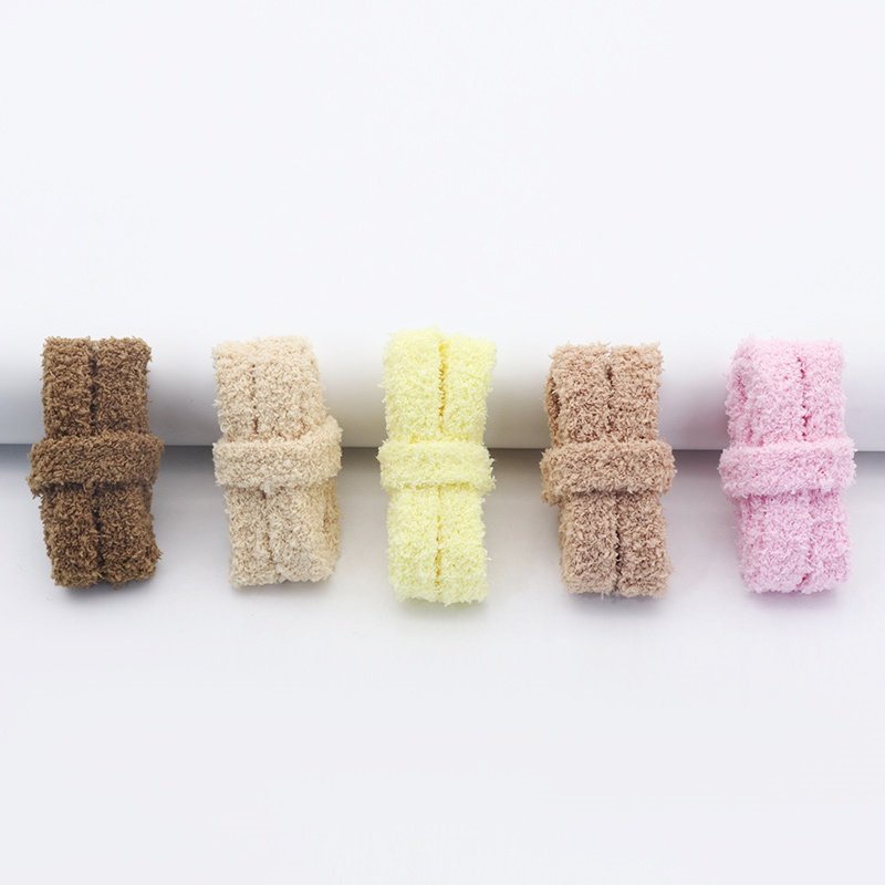 Hot selling 15mm extra wide AF Caterpillars thick Fuzzy shoelaces Flat Fat SB Dunks Low canvas Sneakers Fluffy Shoe Laces
