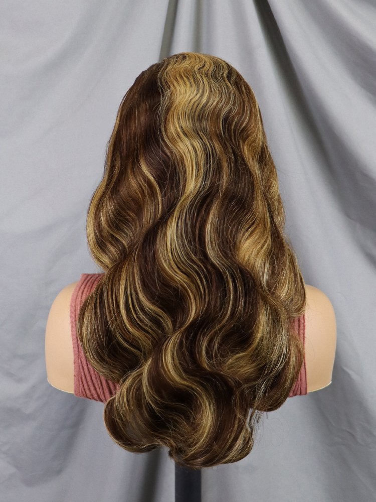 Frontal Glueless Full Lace Front Wig,Cuticle Aligned Virgin Raw Indian Hair Wig,Unprocessed 100% Human Hair Wig For Black Women